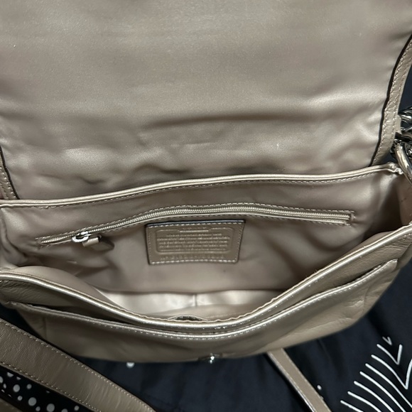 Coach Metallic Gold/Beige Purse - Picture 3 of 3